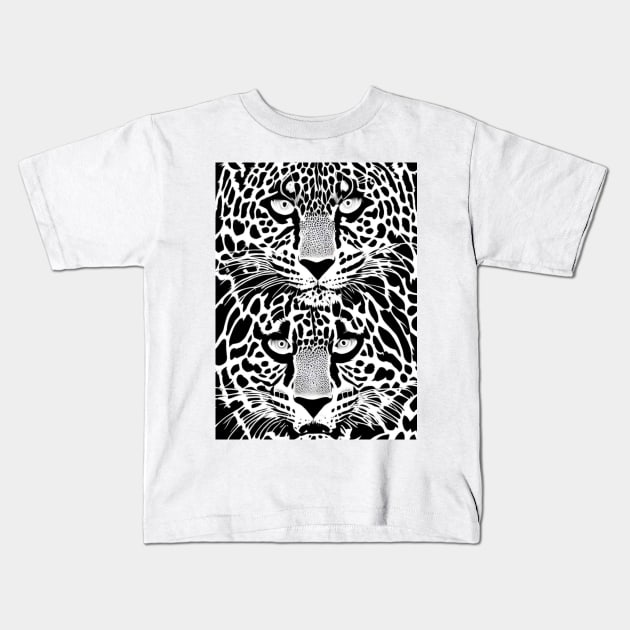 Best mate Amur leopard Kids T-Shirt by MoonAir